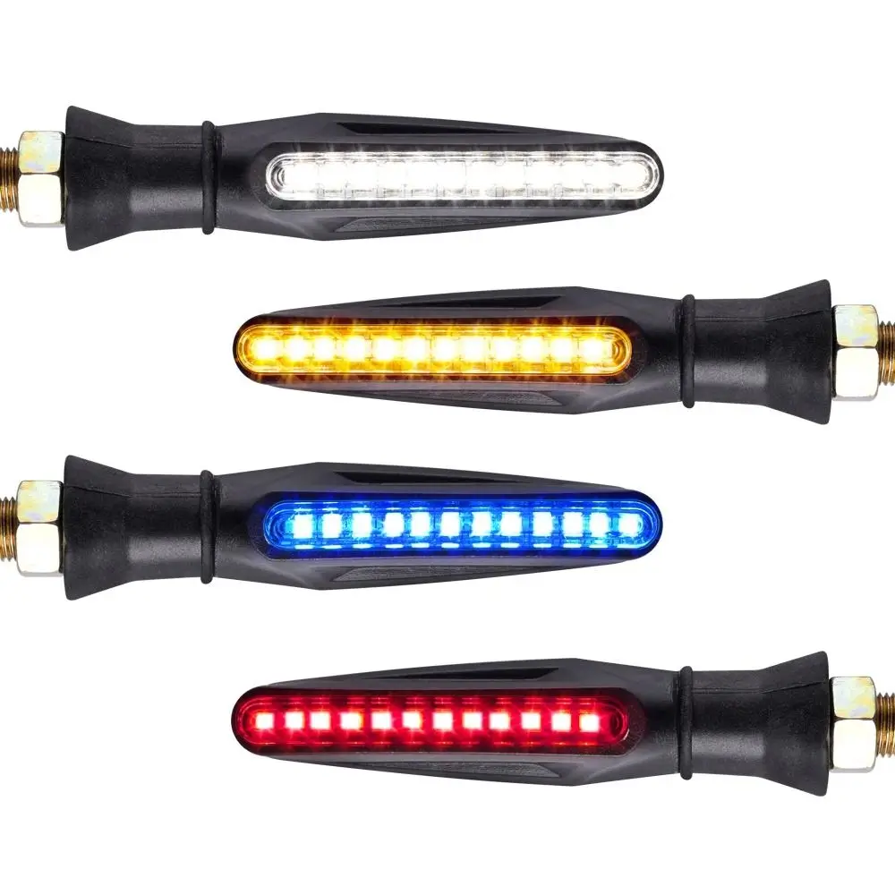 4Pcs Flowing Water Model LED Motorcycle Turn Lamp Universal 12V Signal Indicators Lights Waterproof Road Safety
4Pcs Flowing Water Model LED Motorcycle Turn Lamp Universal 12V Signal Indicators Lights Waterproof Road Safety