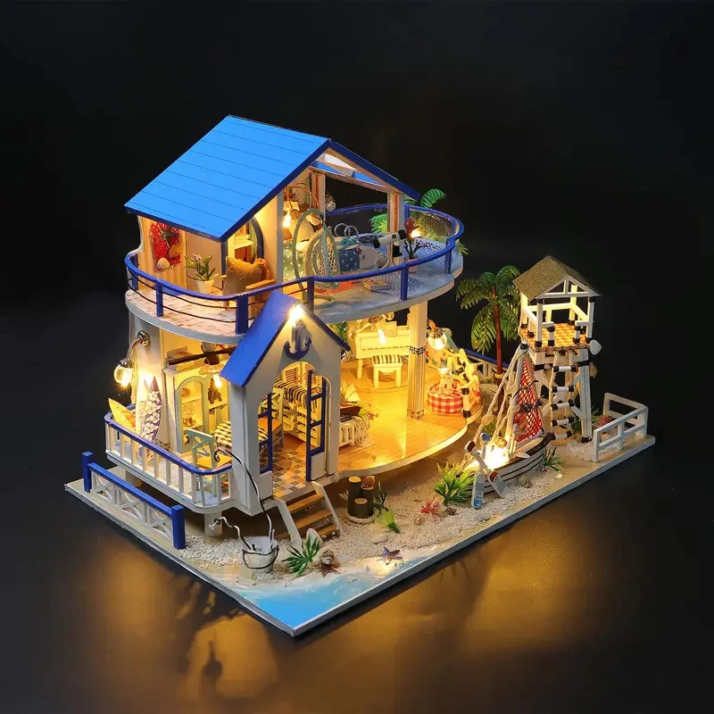 DIY Wooden Miniature Model Kits Legend of the Blue Sea 3D Puzzle Dollhouse With Furniture Lights for Friends Birthday Gifts
DIY Wooden Miniature Model Kits Legend of the Blue Sea 3D Puzzle Dollhouse With Furniture Lights for Friends Birthday Gifts