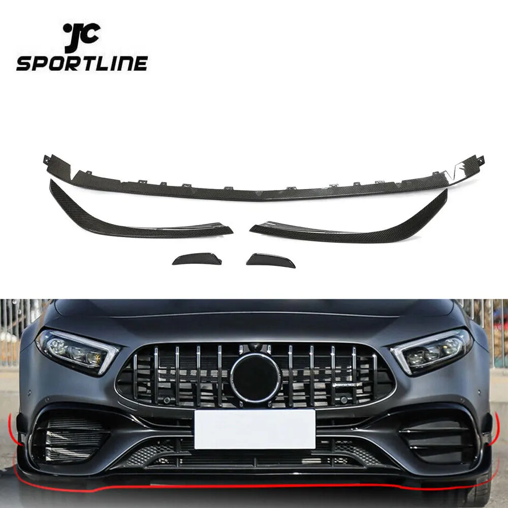 Carbon Fiber W177 A45 Car Front Lip With Fins For Mercedes Benz A Class W177 A45 AMG S Sedan 4-Door 2020-2022
Carbon Fiber W177 A45 Car Front Lip With Fins For Mercedes Benz A Class W177 A45 AMG S Sedan 4-Door 2020-2022