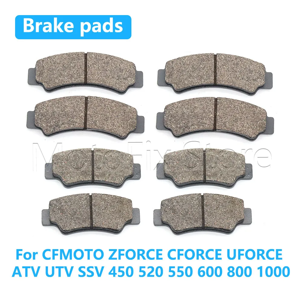 8PCS Motorcycle Accessories Front Rear Brake Pads For CFMOTO ZFORCE CFORCE UFORCE ATV UTV SSV 450 520 550 600 800 1000
8PCS Motorcycle Accessories Front Rear Brake Pads For CFMOTO ZFORCE CFORCE UFORCE ATV UTV SSV 450 520 550 600 800 1000