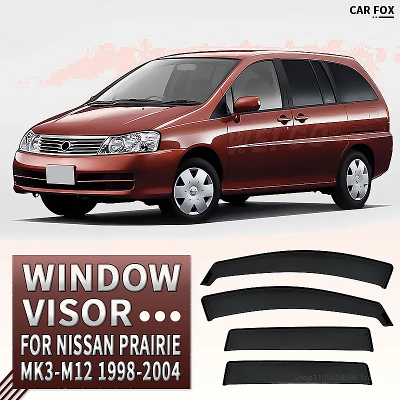 For NISSAN Prairie 1998-2004 Car Window Visor Rain Sun Shade Side Shield Awning Auto Accessories
For NISSAN Prairie 1998-2004 Car Window Visor Rain Sun Shade Side Shield Awning Auto Accessories