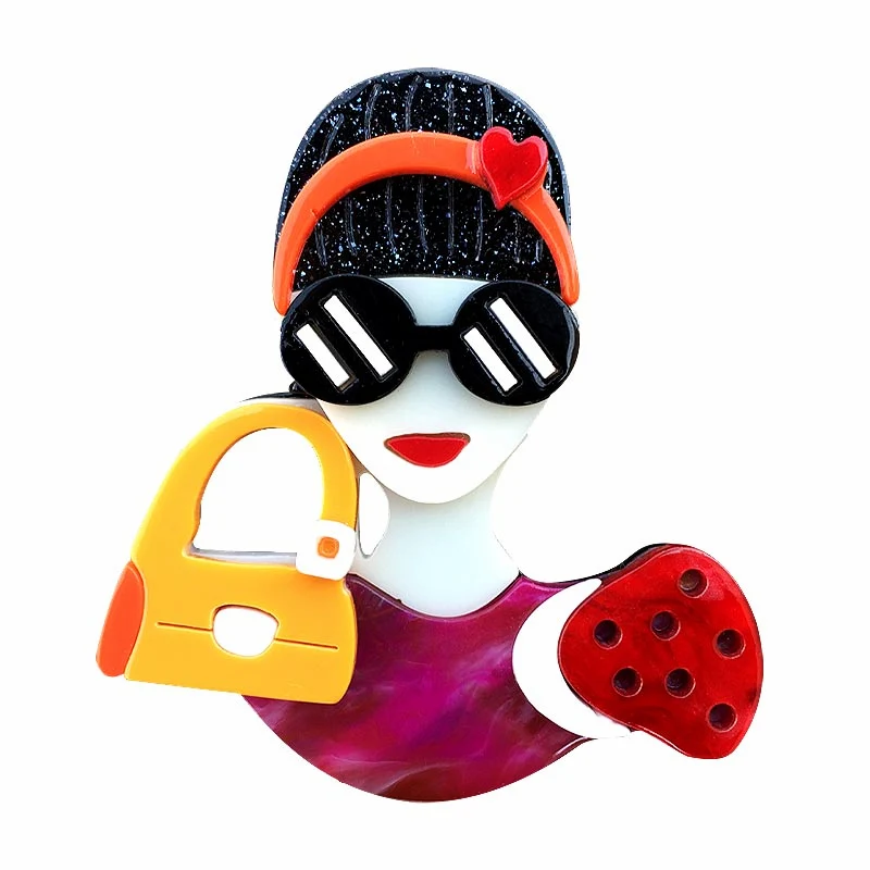 New Acrylic Sunglasses Handbag Lady Brooch Pins Heart Headband Fashion Girl Figure Brooches Badges for Women Jewelry Accessories
New Acrylic Sunglasses Handbag Lady Brooch Pins Heart Headband Fashion Girl Figure Brooches Badges for Women Jewelry Accessories