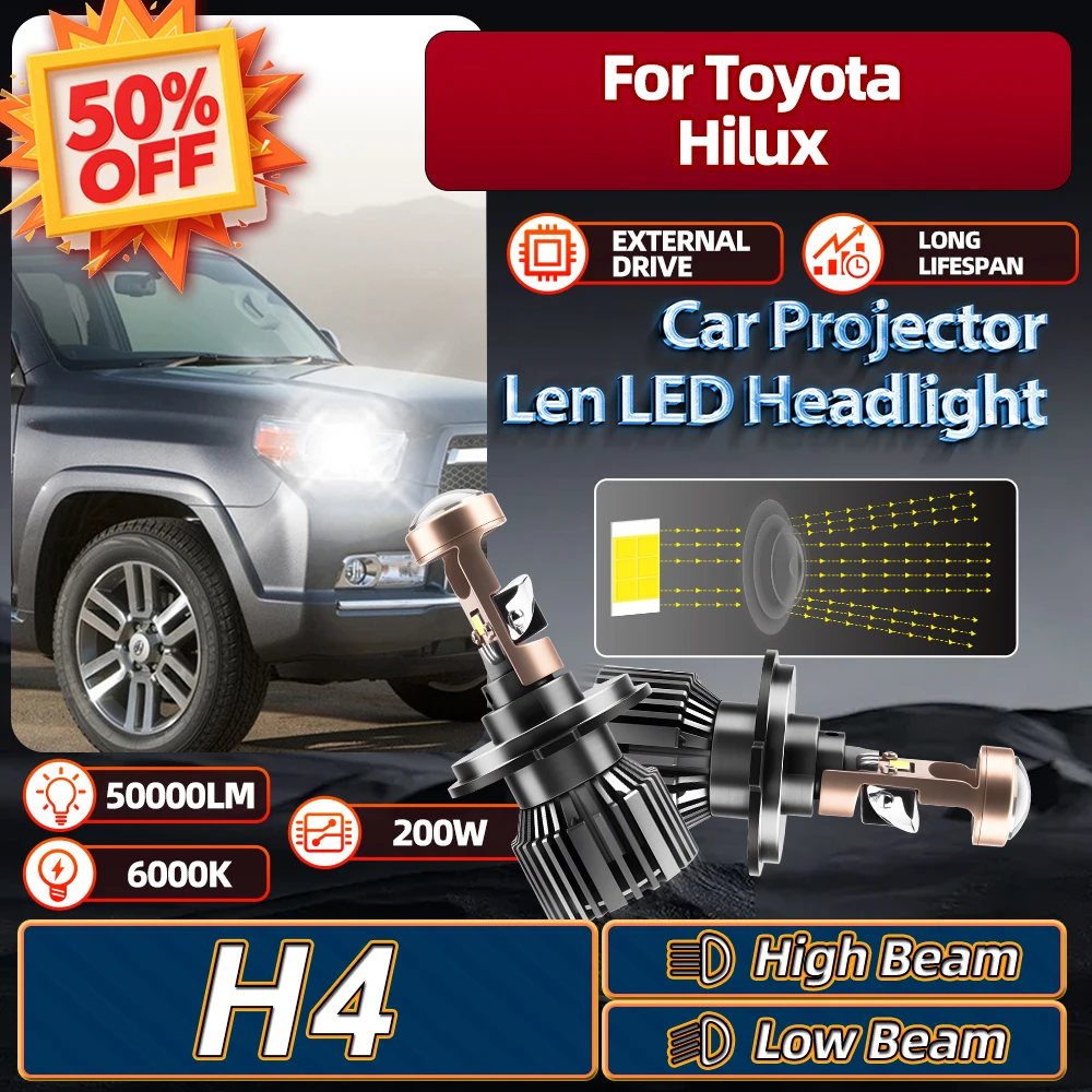 For Toyota Hilux 2004 2005 2006 2007 2008-2012 2013 2014 2015 2016 2017 2018 2019 200W H4 HB2 Car Projector Len LED Headlight
For Toyota Hilux 2004 2005 2006 2007 2008-2012 2013 2014 2015 2016 2017 2018 2019 200W H4 HB2 Car Projector Len LED Headlight