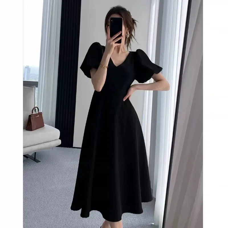 Red Bubble Sleeve V-Neck Long Dress plus Size Women's Fashionable Commute Style High Waist PVC Fabric Polyester Fiber A-Line ...
Red Bubble Sleeve V-Neck Long Dress plus Size Women's Fashionable Commute Style High Waist PVC Fabric Polyester Fiber A-Line ...