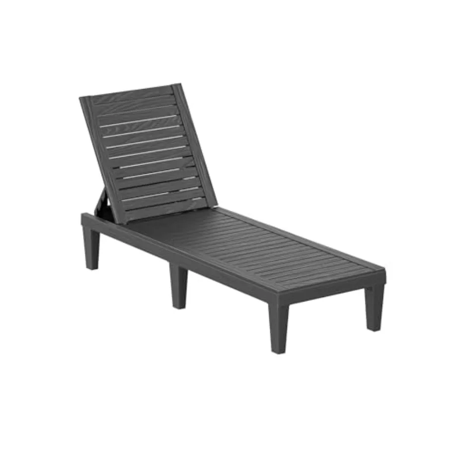 Outdoor Chaise Lounge Chair 5-Position Adjustable Backrest Waterproof Resin Wicker Sun Lounger for Pool Patio Garden Beach Deck
Outdoor Chaise Lounge Chair 5-Position Adjustable Backrest Waterproof Resin Wicker Sun Lounger for Pool Patio Garden Beach Deck