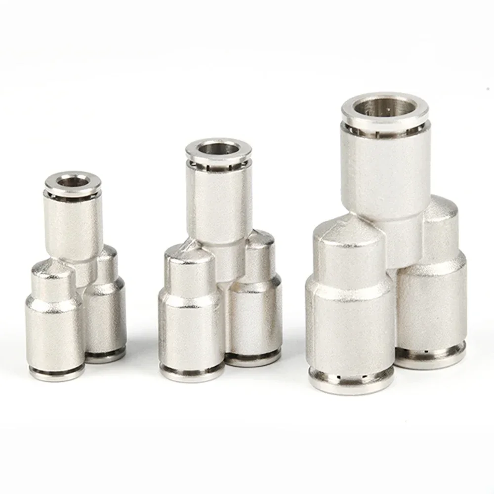 Pneumatic Quick Connector Brass Metal Trachea Quick Connector Tee Hose Air Compressor Accessories PY OD4 6 8 10 12mm
Pneumatic Quick Connector Brass Metal Trachea Quick Connector Tee Hose Air Compressor Accessories PY OD4 6 8 10 12mm