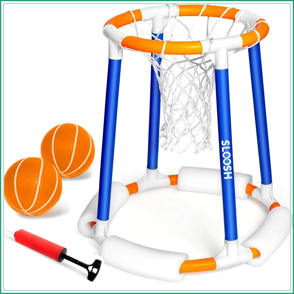 Floating Basketball Pool Game with Pump, Summer Outdoor Water Play Toy for Kids and Adults (Blue Orange)
Floating Basketball Pool Game with Pump, Summer Outdoor Water Play Toy for Kids and Adults (Blue Orange)