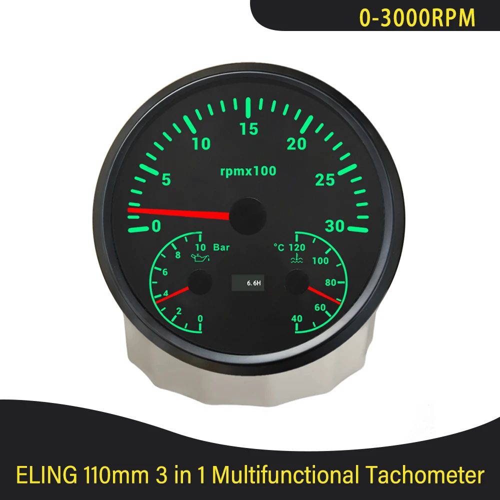 Newest 110mm 3 in 1 Multifunctional 0-3000RPM 0-6000RPM Tachometer with Oil Pressure Water Temp 7 Colors Backlight for Car Boat
Newest 110mm 3 in 1 Multifunctional 0-3000RPM 0-6000RPM Tachometer with Oil Pressure Water Temp 7 Colors Backlight for Car Boat