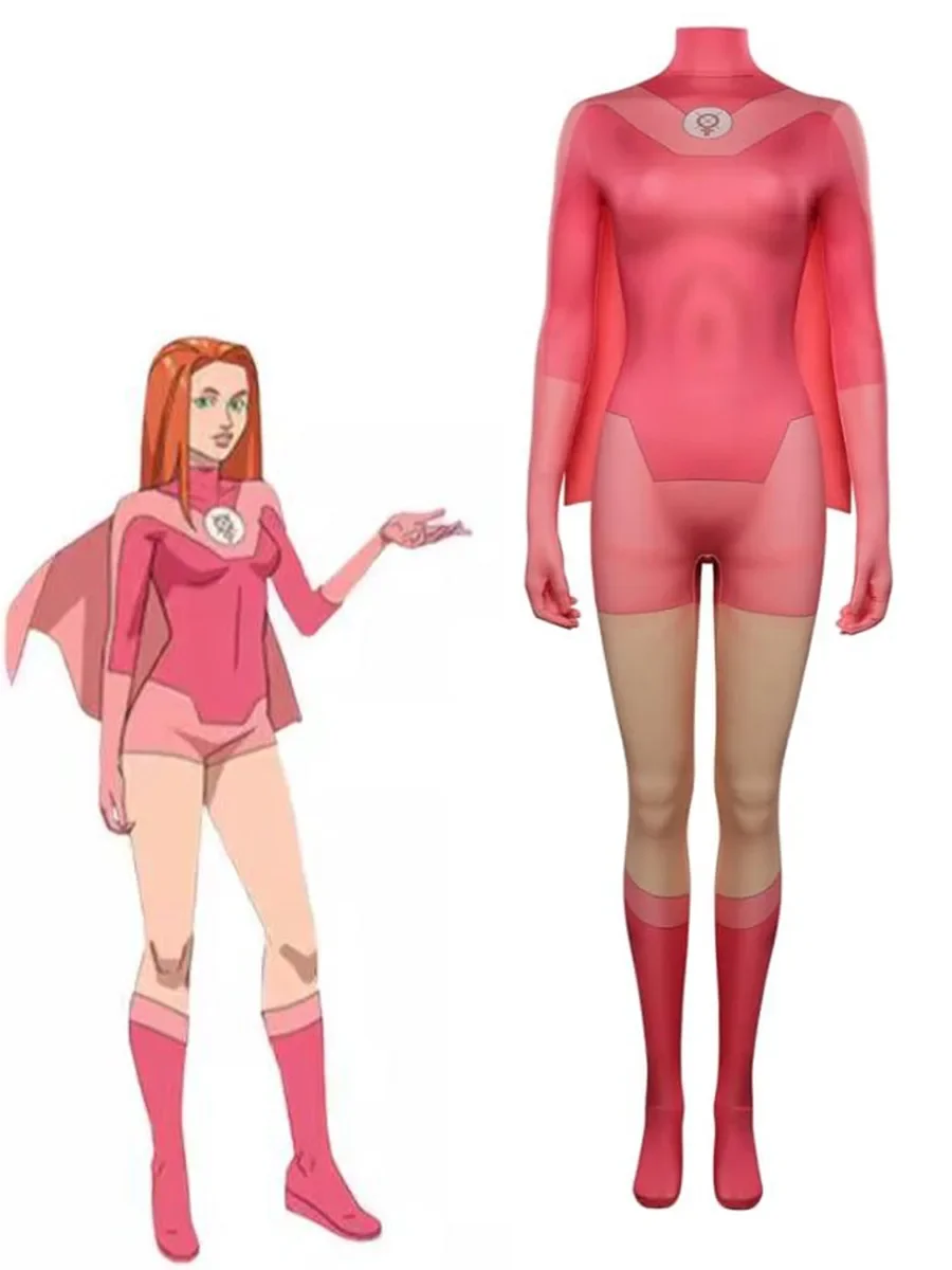 Atom Eve Cosplay Costume Invincible Eve Wilkins Jumpsuit Bodysuit Cloak Cape Outfits for Adults Women Halloween Costume for Girl
Atom Eve Cosplay Costume Invincible Eve Wilkins Jumpsuit Bodysuit Cloak Cape Outfits for Adults Women Halloween Costume for Girl