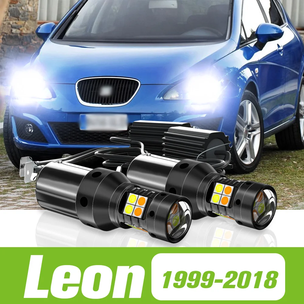 2pcs For Seat Leon MK1 1M MK2 1P MK3 5F 1999-2018 Dual Mode LED Turn Signal+Daytime Running Light DRL 2006 2012 2013 Accessories
2pcs For Seat Leon MK1 1M MK2 1P MK3 5F 1999-2018 Dual Mode LED Turn Signal+Daytime Running Light DRL 2006 2012 2013 Accessories