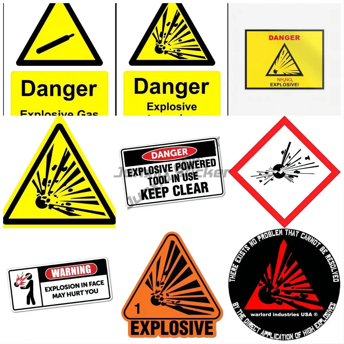 Explosive Hazard symbol Toxic Death Safety Sign Warning Bumper Camper Yacht Voiture Course Occlusion Scratch Exterior Decor
Explosive Hazard symbol Toxic Death Safety Sign Warning Bumper Camper Yacht Voiture Course Occlusion Scratch Exterior Decor