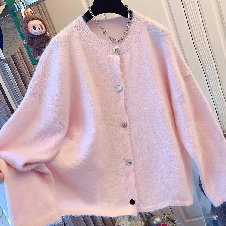 French Style Loose Knitted Sweater Pink Color Women's Autumn Fashion Outerwear Coat Casual Comfortable Cotton Long Sleeve
French Style Loose Knitted Sweater Pink Color Women's Autumn Fashion Outerwear Coat Casual Comfortable Cotton Long Sleeve