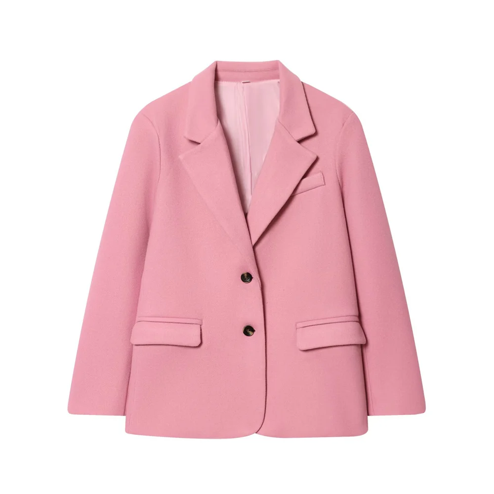 Winter new women's casual lapel design with split long sleeves and button decorations oversized suit jacket
Winter new women's casual lapel design with split long sleeves and button decorations oversized suit jacket