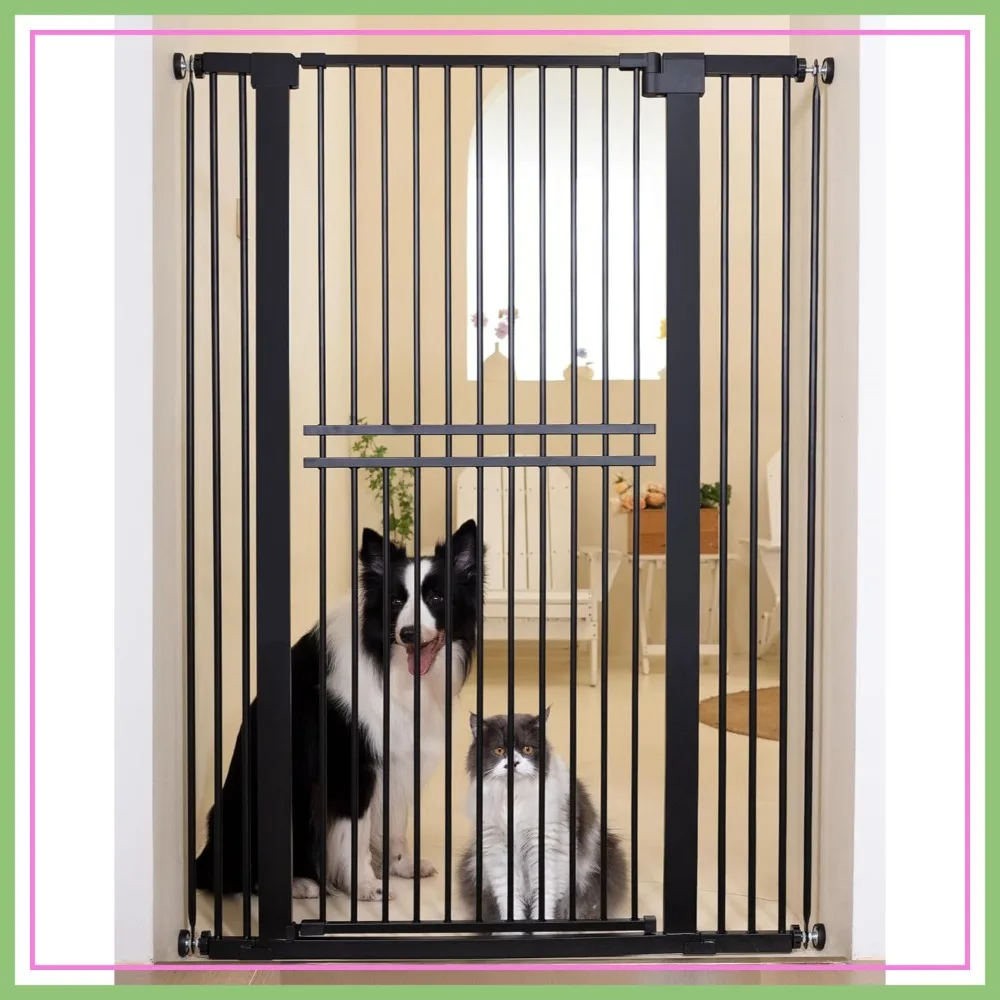 55" Extra Tall Auto Close Pet Gate for Dog/Cat, 29-40" Wide, 1.37" Ultra Narrow Spacing, No Drilling Pressure Mounted, Black
55" Extra Tall Auto Close Pet Gate for Dog/Cat, 29-40" Wide, 1.37" Ultra Narrow Spacing, No Drilling Pressure Mounted, Black