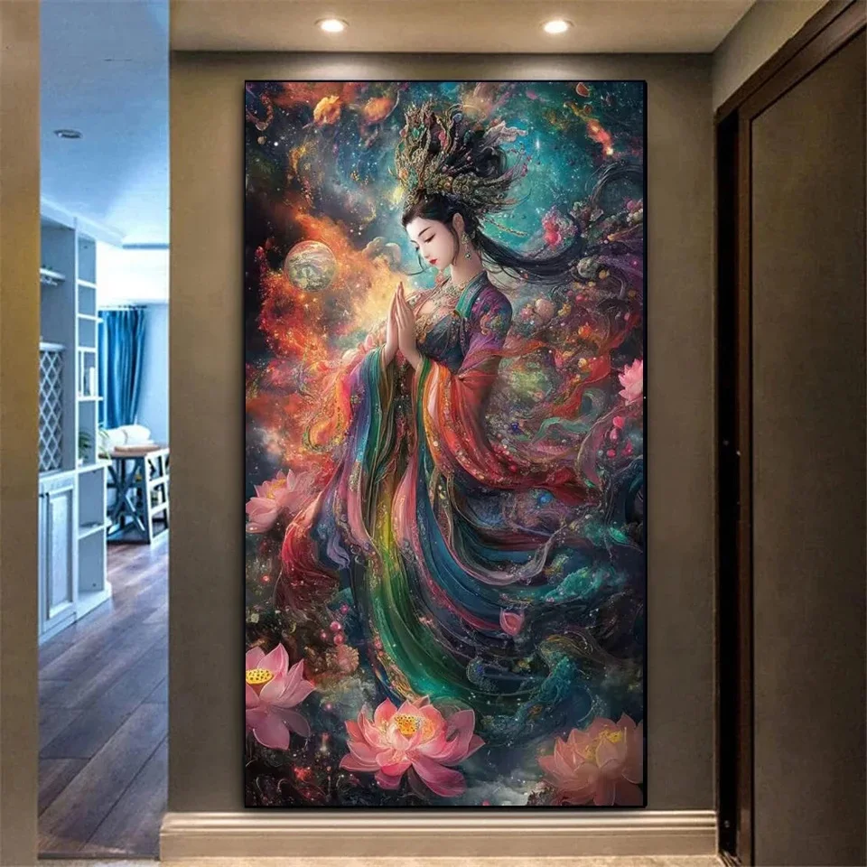 5D Large Diy Diamond Painting Chinese Goddness Beauty Lotus Mosaic Full Square Round Bead Embroidery Home Decor
5D Large Diy Diamond Painting Chinese Goddness Beauty Lotus Mosaic Full Square Round Bead Embroidery Home Decor