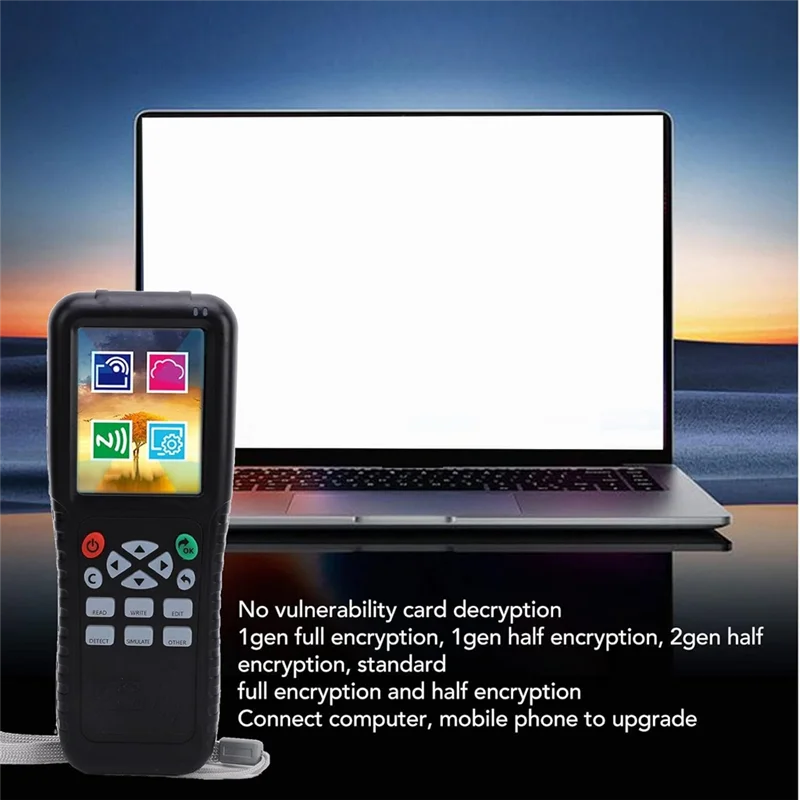 B92B-X100 USB Type C Interface Handheld Smart Frequency Card Copier For NFC For Access Control System Decryption Tool Security
B92B-X100 USB Type C Interface Handheld Smart Frequency Card Copier For NFC For Access Control System Decryption Tool Security