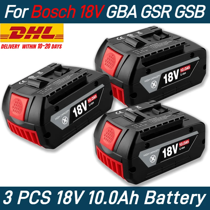 NEWAuthentic For BOSCH 18V BATTERY 10Ah LITHIUM-ION GBA 12AhProfessional GBA GSR GSB BAT618 BAT609 power tool w/Fuel Guage
NEWAuthentic For BOSCH 18V BATTERY 10Ah LITHIUM-ION GBA 12AhProfessional GBA GSR GSB BAT618 BAT609 power tool w/Fuel Guage