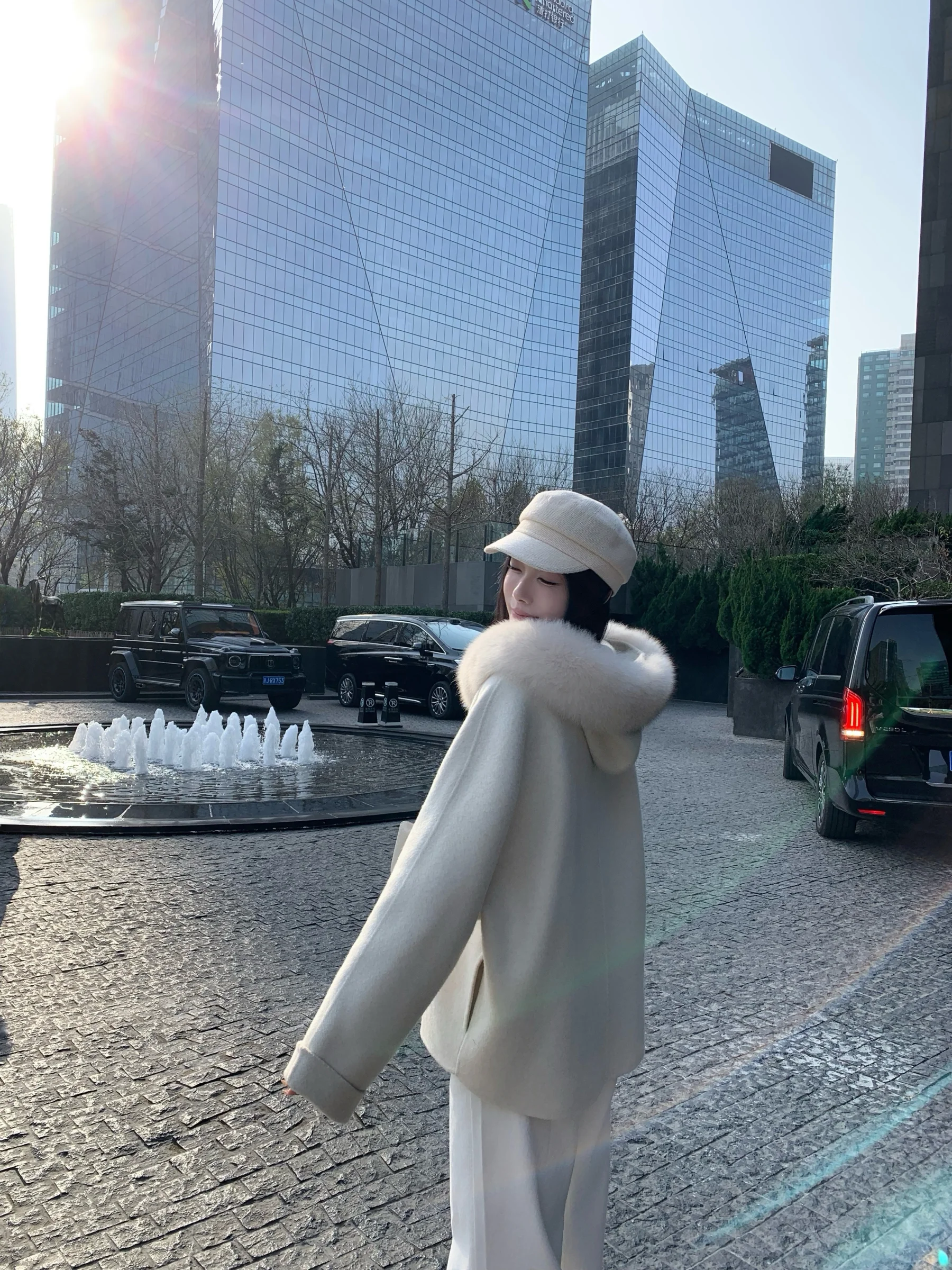 5werkwen Double-Sided Woolen Coat with Zipper ort Sle Fur Collar Commute Simple Sle Women's Outerwear
5werkwen Double-Sided Woolen Coat with Zipper ort Sle Fur Collar Commute Simple Sle Women's Outerwear