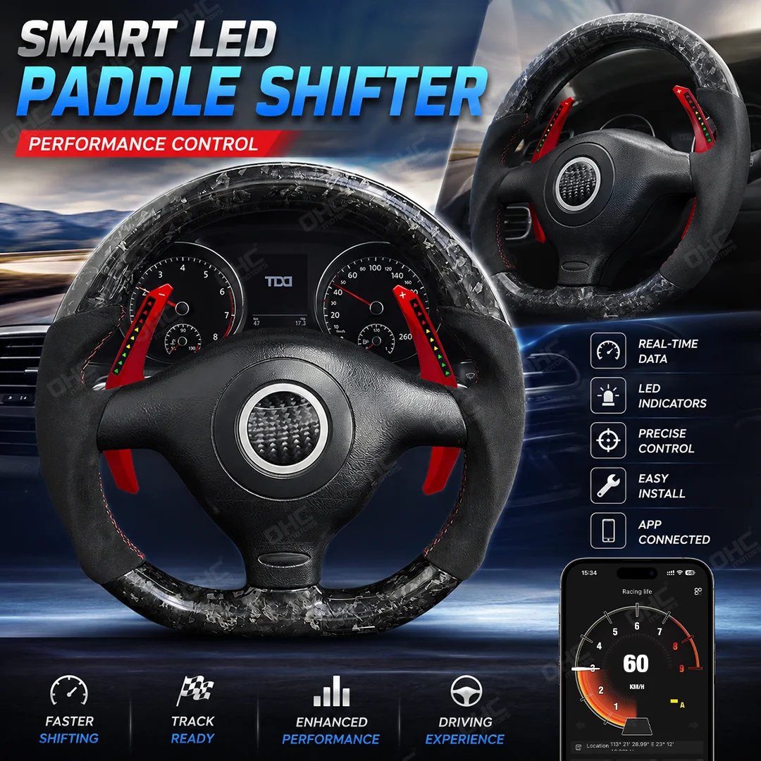 OHC LED Smart Paddle Shifter Model Smart ONE For VW Volkswagen MK4 Mobile Phone Connection APP Control
OHC LED Smart Paddle Shifter Model Smart ONE For VW Volkswagen MK4 Mobile Phone Connection APP Control