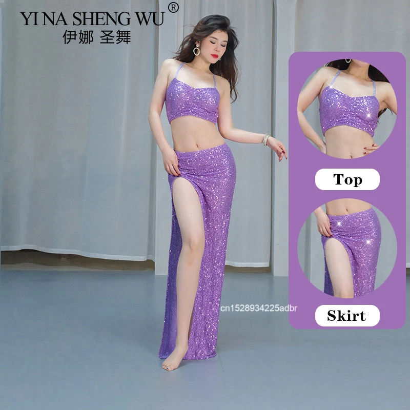 Belly Dance Costume Set for Women Summer Top and Skirt Sequins Tank Top For Adult Stage Performance Practice Clothes Suit Outfit
Belly Dance Costume Set for Women Summer Top and Skirt Sequins Tank Top For Adult Stage Performance Practice Clothes Suit Outfit