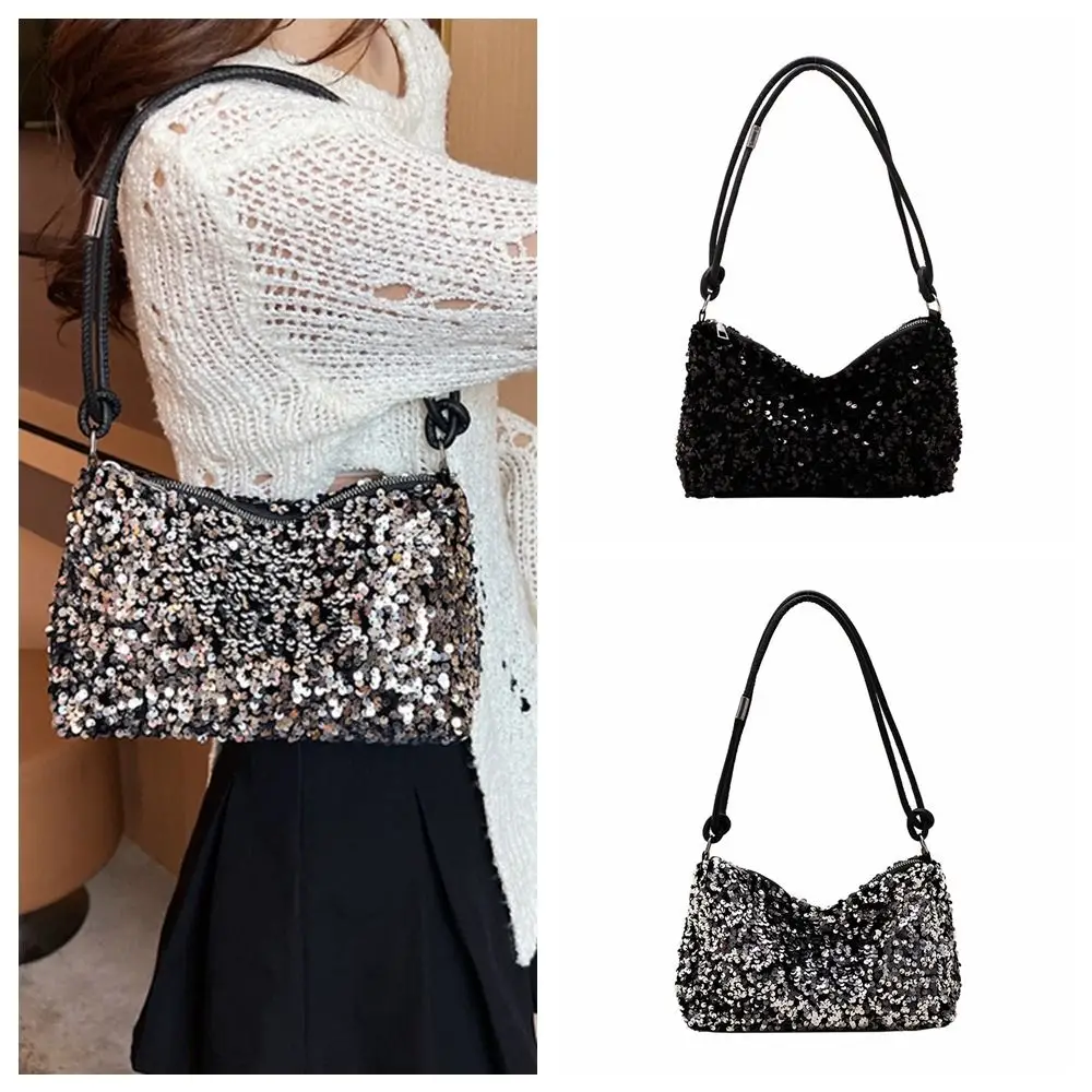 Solid Color Sequins Crossbody Bags INS Korean Style Sequins Shoulder Bags Underarm Bag Handbag Evening Clutch Bag Dinner Party
Solid Color Sequins Crossbody Bags INS Korean Style Sequins Shoulder Bags Underarm Bag Handbag Evening Clutch Bag Dinner Party