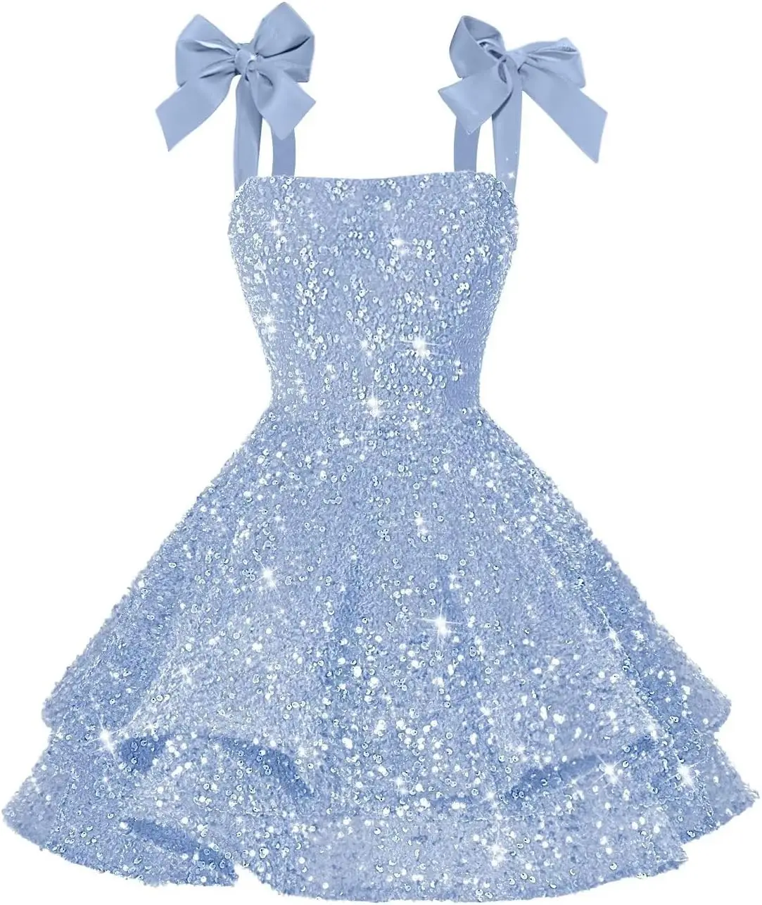 Teenage Shiny Glitter Bow Back To School Dress, Shallow Satin Thin Shoulder Strap, Sweet Beauty Style, Ball Cocktail Party Dress
Teenage Shiny Glitter Bow Back To School Dress, Shallow Satin Thin Shoulder Strap, Sweet Beauty Style, Ball Cocktail Party Dress