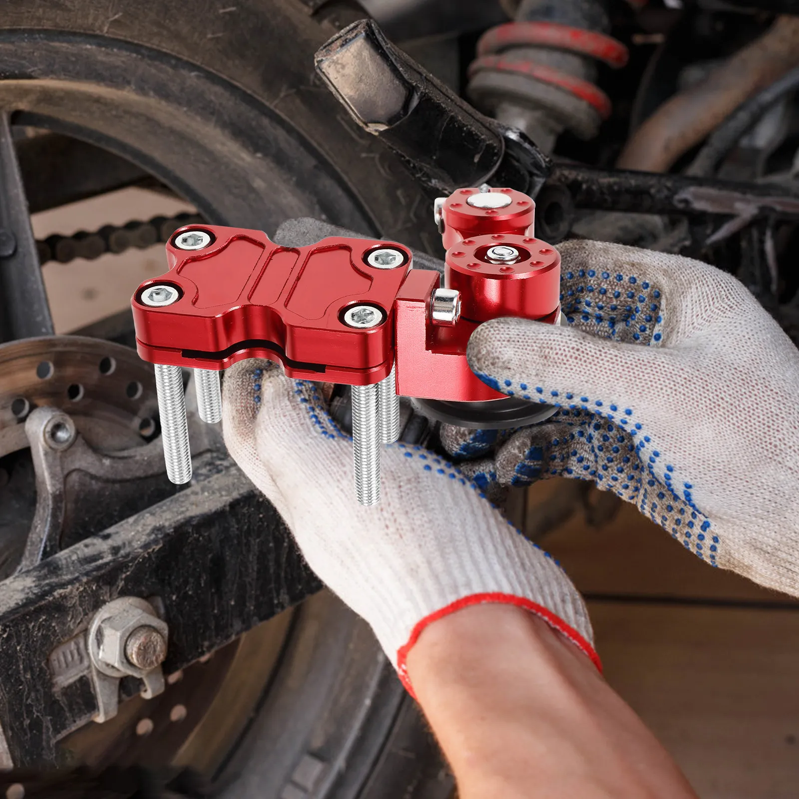 Aluminum Alloy Motorcycle Chain Tensioner Precise Adjustment Tensioner for Chain Maintenance Replacement
Aluminum Alloy Motorcycle Chain Tensioner Precise Adjustment Tensioner for Chain Maintenance Replacement