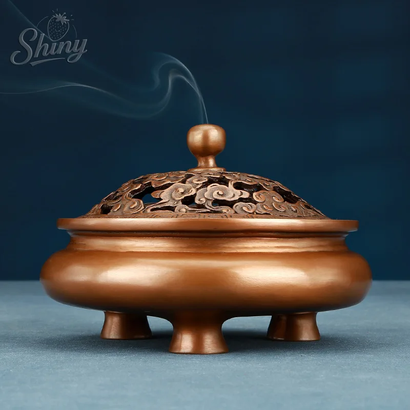 Purple Copper Cloud Pattern Cover Incense Burner Ornament Crafts Incense Burner Home Incense Supplies Gift Home Decoration
Purple Copper Cloud Pattern Cover Incense Burner Ornament Crafts Incense Burner Home Incense Supplies Gift Home Decoration