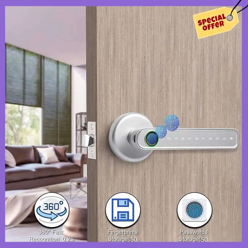 -A96Z 4X Smart Door Lock Keyless Entry Door Lock Keypad Door Lock With Handle, Fingerprint Door Lock With Tuya APP Wifi
-A96Z 4X Smart Door Lock Keyless Entry Door Lock Keypad Door Lock With Handle, Fingerprint Door Lock With Tuya APP Wifi