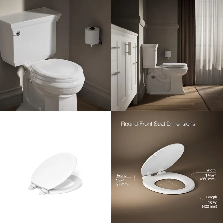 Stonewood Quiet-Close, Toilet Seat Soft Close, Durable Wood, Easy Installation, Universal Fit, Home Essentials, Finish, K-20467
Stonewood Quiet-Close, Toilet Seat Soft Close, Durable Wood, Easy Installation, Universal Fit, Home Essentials, Finish, K-20467