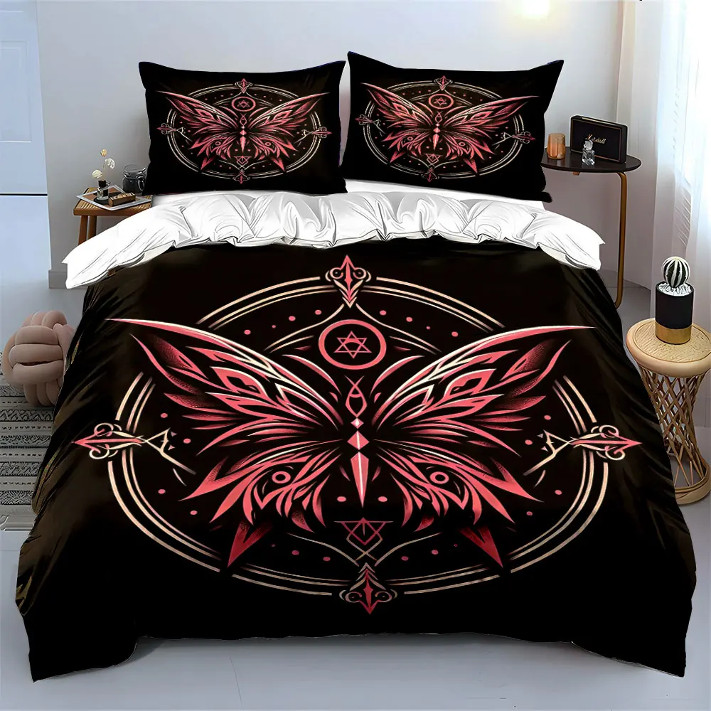 "Butterfly Mandala Art Decoration Set" Bedding Set with 1 Duvet Cover 2 Pillowcases Single Double King Queen, Gift
"Butterfly Mandala Art Decoration Set" Bedding Set with 1 Duvet Cover 2 Pillowcases Single Double King Queen, Gift