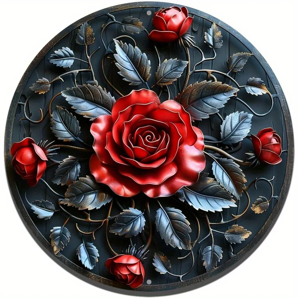 Round Aluminum Flat Sign,Roses Sign Decoration, Office Room, Home Door Decorations, Wall Art Decor Plaque, Expression of Love
Round Aluminum Flat Sign,Roses Sign Decoration, Office Room, Home Door Decorations, Wall Art Decor Plaque, Expression of Love