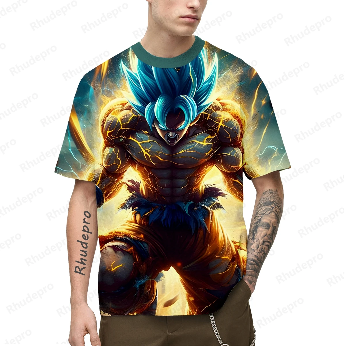 2024 Tops Printed T-shirt Oversized Men's Fashion Tshirt Streetwear Clothes Anime Gym Super Saiya Y2k Goku New Clothing
2024 Tops Printed T-shirt Oversized Men's Fashion Tshirt Streetwear Clothes Anime Gym Super Saiya Y2k Goku New Clothing