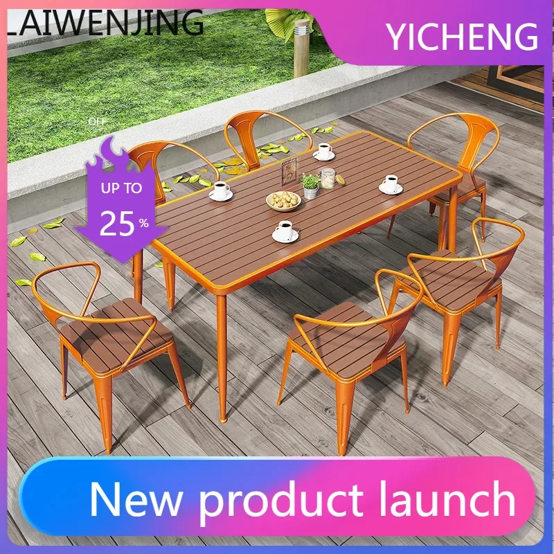 LYY Outdoor Open-Air Courtyard Four-Piece Set Iron Art Leisure Plastic Wood Table and Chair Set
LYY Outdoor Open-Air Courtyard Four-Piece Set Iron Art Leisure Plastic Wood Table and Chair Set