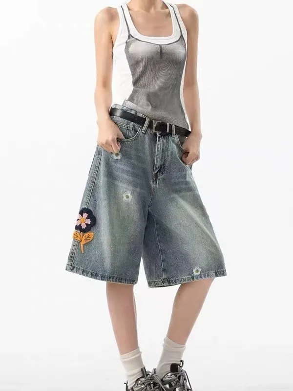 Джинсы-брюки унисекс Waed Denim, летние, свободные, прямые, со средней посадкой, с вышивкой и цветочным принтом, длина до середины икры, повседневные...
Джинсы-брюки унисекс Waed Denim, летние, свободные, прямые, со средней посадкой, с вышивкой и цветочным принтом, длина до середины икры, повседневные...