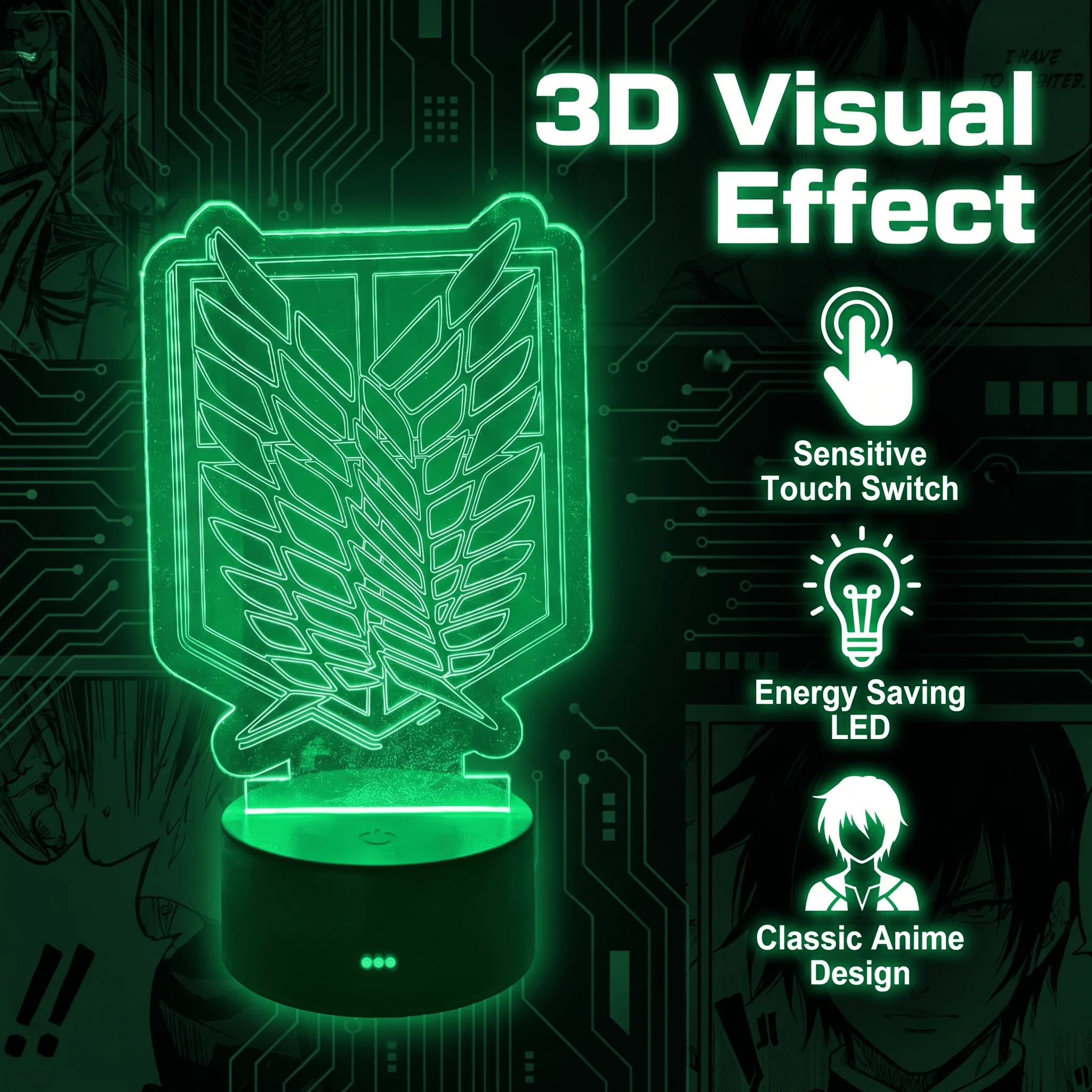 New Anime Acrylic Night Light Series Light Room Bedroom USB Rechargeable Touch Night Light remote control colorful
New Anime Acrylic Night Light Series Light Room Bedroom USB Rechargeable Touch Night Light remote control colorful