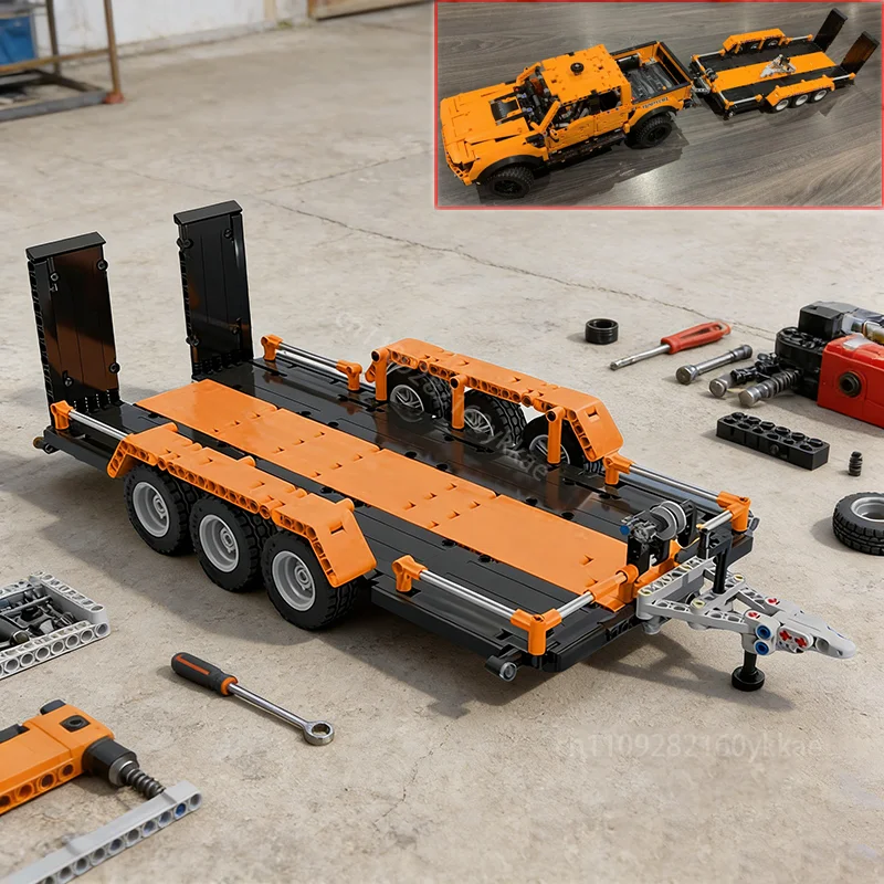 NEW MOC 42126 F150 Raptor Car Trailer Tow Trucks Building Blocks Model DIY Assemble Educational Kids Bricks Toy Christmas Gift
NEW MOC 42126 F150 Raptor Car Trailer Tow Trucks Building Blocks Model DIY Assemble Educational Kids Bricks Toy Christmas Gift