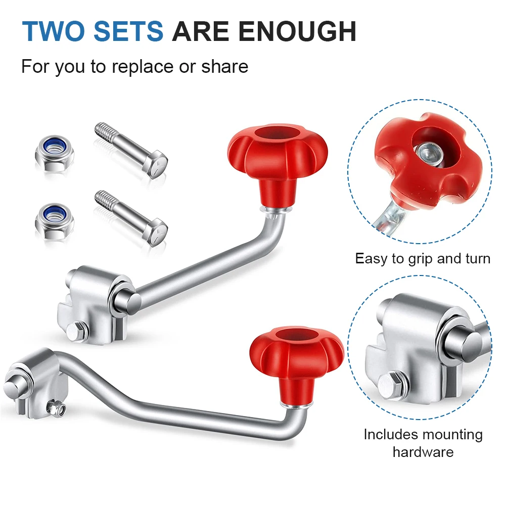 2-комплектная ручка для ветрового домкрата, сменная верхняя ручка для ветрового прицепа, сменная рукоятка для прицепа, подходит для большинства домкратов, прицепов
2-комплектная ручка для ветрового домкрата, сменная верхняя ручка для ветрового прицепа, сменная рукоятка для прицепа, подходит для большинства домкратов, прицепов