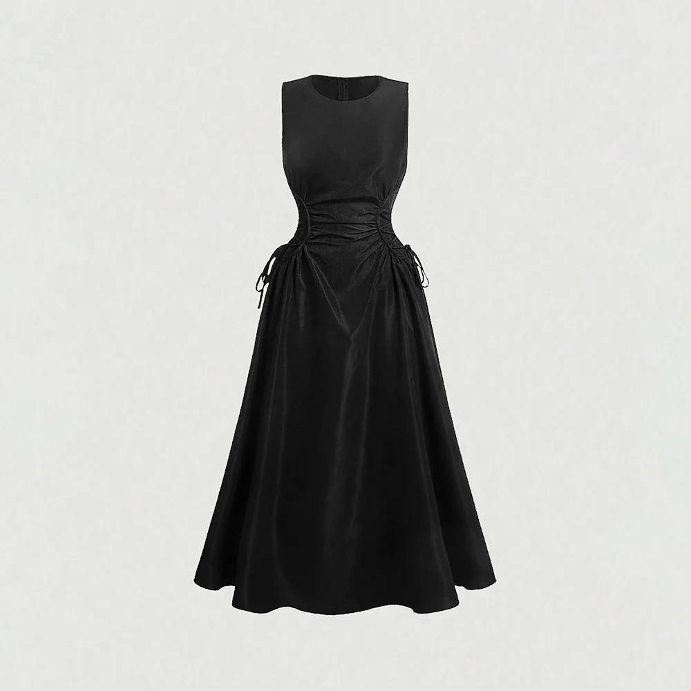 Mia Muse Dresses Spring Summer Fashion Elegant Solid Color Sleeveless Round-Neck Midi Party Shift Dresses For Women
Mia Muse Dresses Spring Summer Fashion Elegant Solid Color Sleeveless Round-Neck Midi Party Shift Dresses For Women