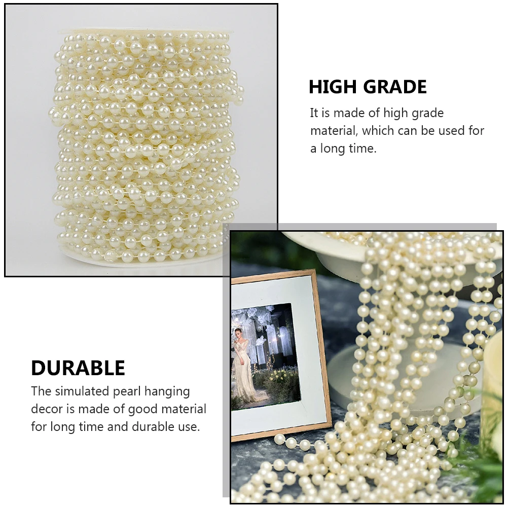 Christmas Beaded Chain Plastic Decor for DIY Pearl Chain Xmas Tree Party Elegant Simulated Beads Reusable HomeDecoration
Christmas Beaded Chain Plastic Decor for DIY Pearl Chain Xmas Tree Party Elegant Simulated Beads Reusable HomeDecoration