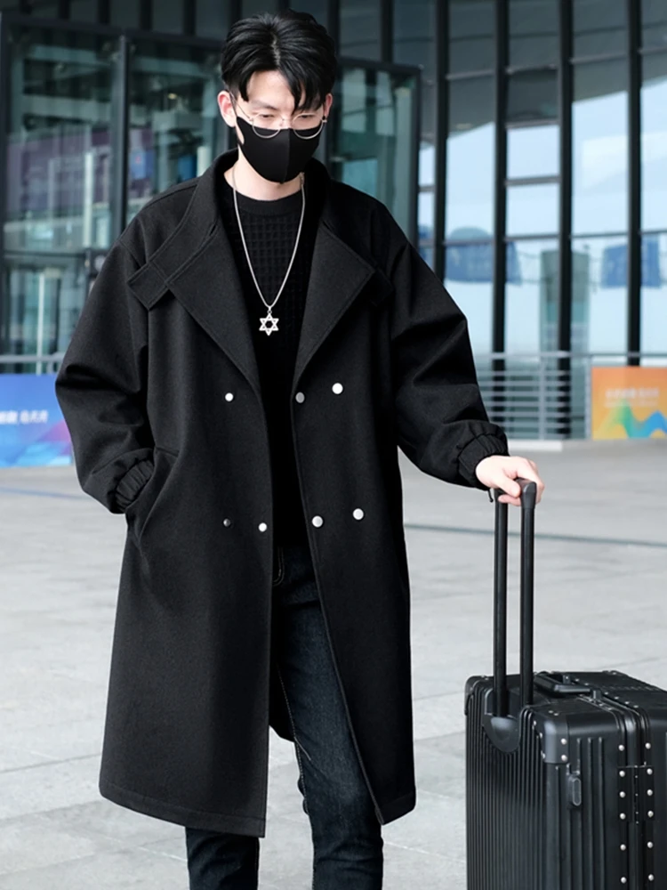 Мужское шерстяное пальто средней длины 2024: Новинка, весна-осень, британский стиль, повседневная элегантная ветровка-куртка
Мужское шерстяное пальто средней длины 2024: Новинка, весна-осень, британский стиль, повседневная элегантная ветровка-куртка