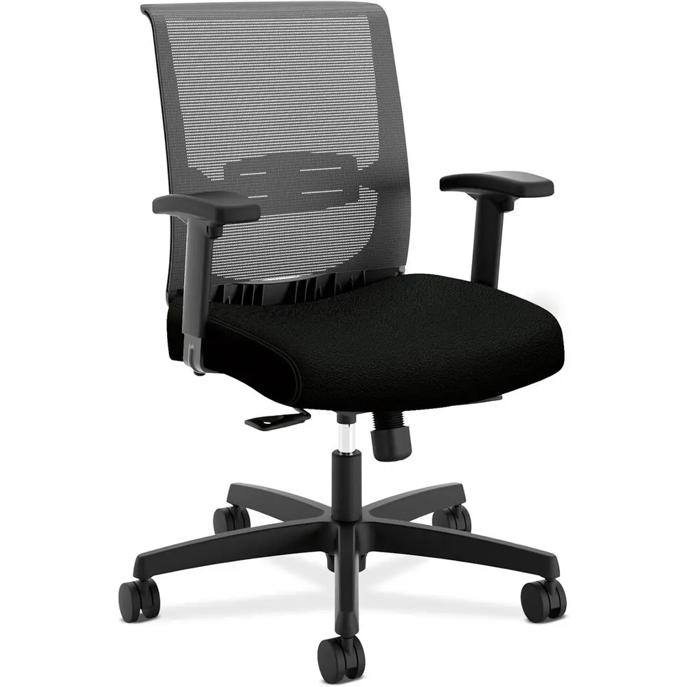 Ergonomic Office Chair with Breathable Mesh Back, Adjustable Armrests, Lumbar Support, Swivel Wheels, Comfortable Recline, Black
Ergonomic Office Chair with Breathable Mesh Back, Adjustable Armrests, Lumbar Support, Swivel Wheels, Comfortable Recline, Black