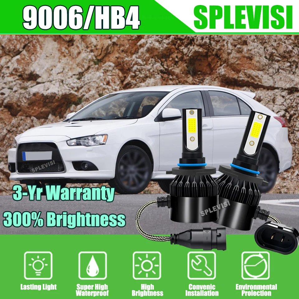 One Pair Auto LED Headlights lamps Low Beam Bulbs Kit 9006 HB4 Upgrade 6000LM 6000K 300% Brighter than Replacement Halogen Bulb
One Pair Auto LED Headlights lamps Low Beam Bulbs Kit 9006 HB4 Upgrade 6000LM 6000K 300% Brighter than Replacement Halogen Bulb