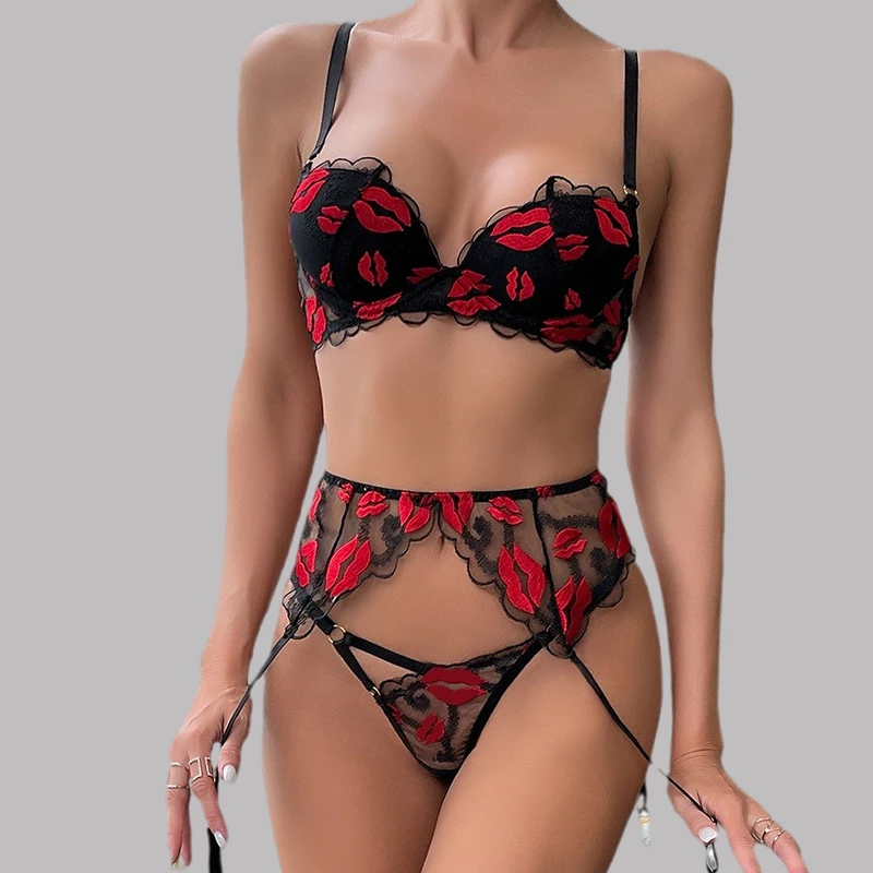 Toucheart Sexy Bra Lingerie 2-piece Set Mesh Transparent Bodysuit Heart Embroidery Lace Hollow Underwear Sexy Bras Body Femme
Toucheart Sexy Bra Lingerie 2-piece Set Mesh Transparent Bodysuit Heart Embroidery Lace Hollow Underwear Sexy Bras Body Femme