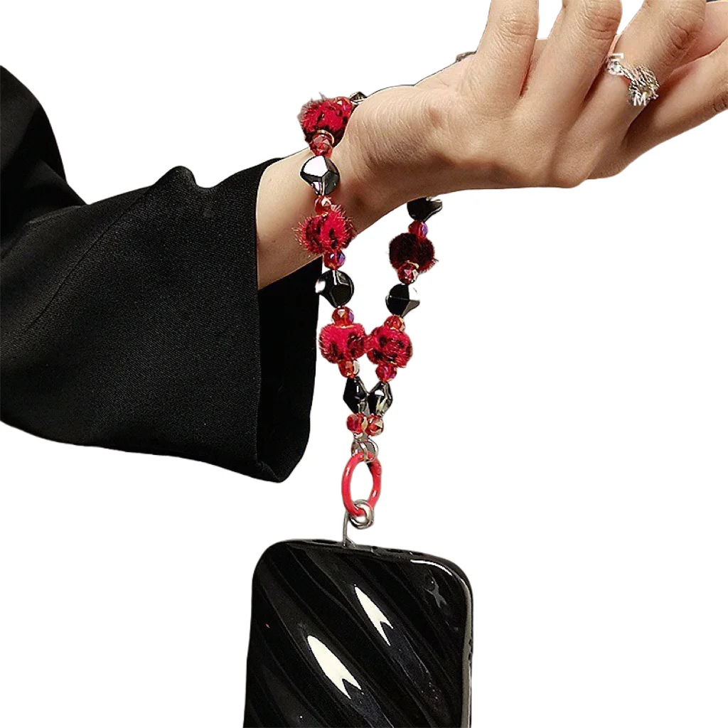 Модный осенне-зимний новый стиль телефона, короткий ремешок с леопардовым принтом, плюшевая цепочка на запястье с шариком, роскошная подвеска-цепочка с бусинами
Модный осенне-зимний новый стиль телефона, короткий ремешок с леопардовым принтом, плюшевая цепочка на запястье с шариком, роскошная подвеска-цепочка с бусинами