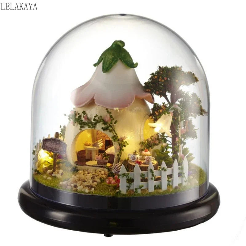 Small Doll House toy Wooden Doll Houses Miniature Home Assembling Dollhouse Diy Glass Ball Toys Kit Cute toy Figure Toy
Small Doll House toy Wooden Doll Houses Miniature Home Assembling Dollhouse Diy Glass Ball Toys Kit Cute toy Figure Toy