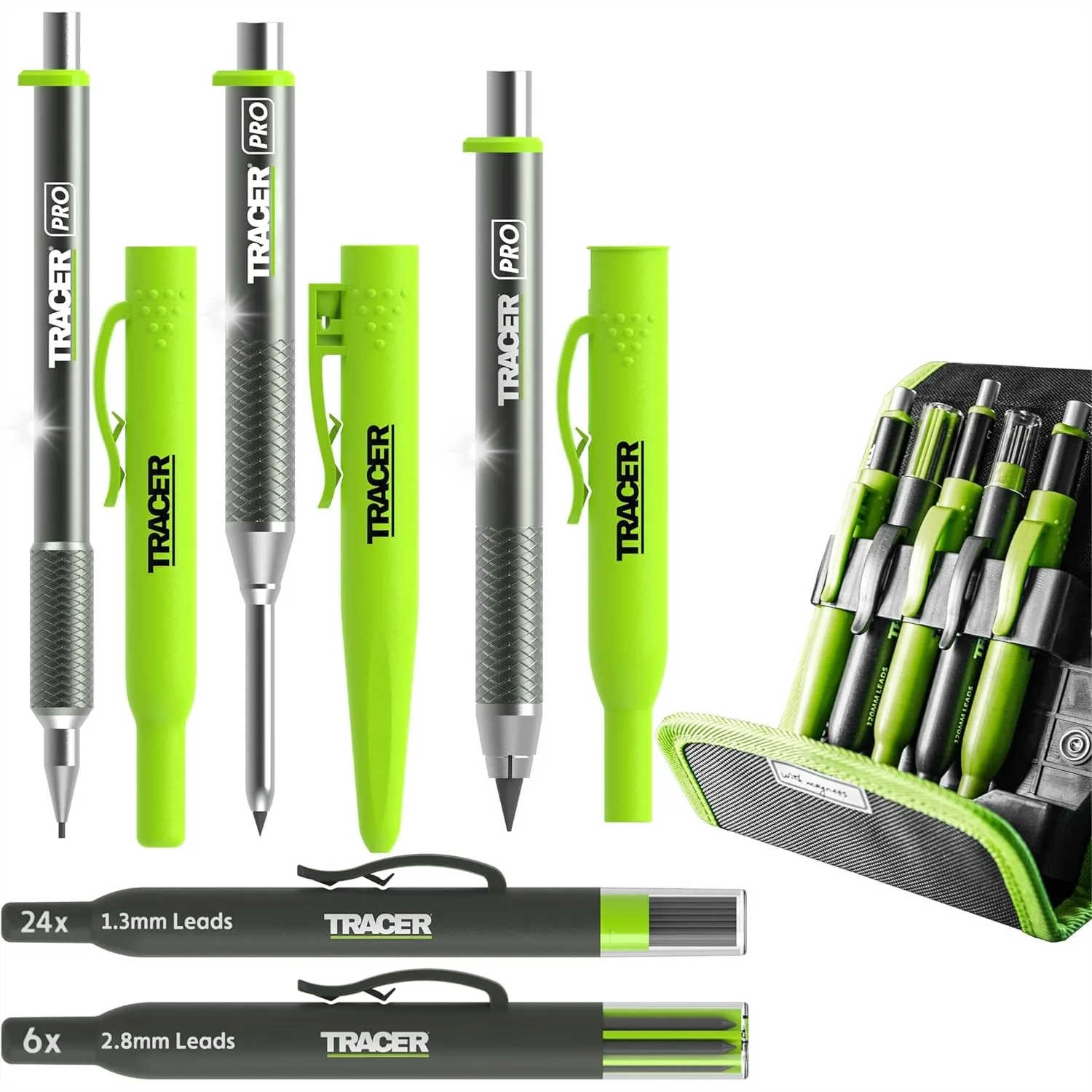 5 Piece Construction Marker Kit with Storage Case, Aluminum Carpenter's Pencils, Deep Hole Marker, Precision Mechanical Pencil,
5 Piece Construction Marker Kit with Storage Case, Aluminum Carpenter's Pencils, Deep Hole Marker, Precision Mechanical Pencil,