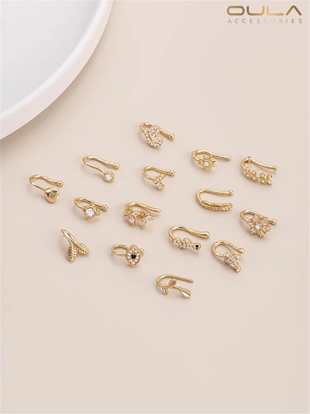 Anti-allergy 14K Bag Gold Nose Clip Free Piercing Nose Nails Multi-purpose Ear Bone Clip Ear Clip Nose Ring Piercing Jewelry
Anti-allergy 14K Bag Gold Nose Clip Free Piercing Nose Nails Multi-purpose Ear Bone Clip Ear Clip Nose Ring Piercing Jewelry