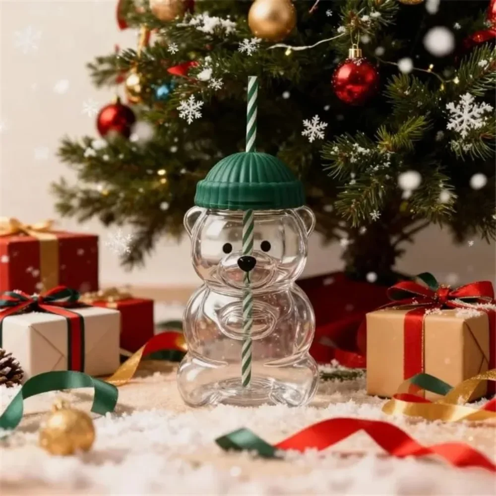 New cartoon bear shaped coffee cup, water cup, cute bear cup, straw transparent creative milk cup, creative holiday gift
New cartoon bear shaped coffee cup, water cup, cute bear cup, straw transparent creative milk cup, creative holiday gift