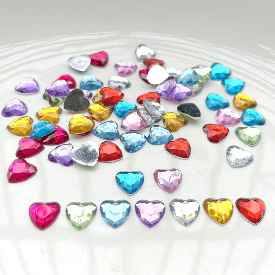 100pcs 12mm Charm Heart Shaped Rhinestone Flat Back Scrapbook Suitable for DIY Jewelry Making Earrings Gift Decoration
100pcs 12mm Charm Heart Shaped Rhinestone Flat Back Scrapbook Suitable for DIY Jewelry Making Earrings Gift Decoration